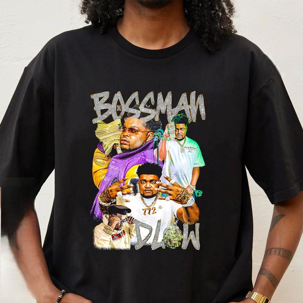 BossMan Dlow Rapper Bling Graphic Retro Shirt